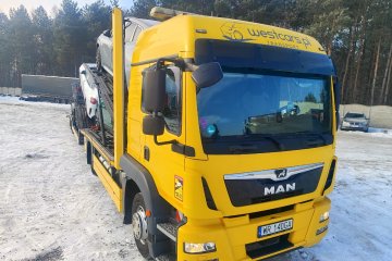 MAN TGM 15.29 z przyczepą Kaessbohrer